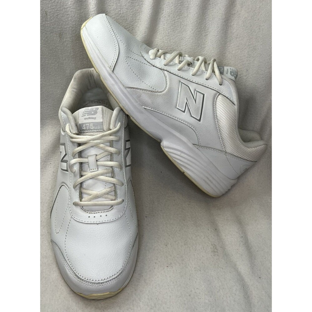 New Balance 475 V2 Walking Shoes Leather White MW475WL2 Men's Size 12‎ 4E